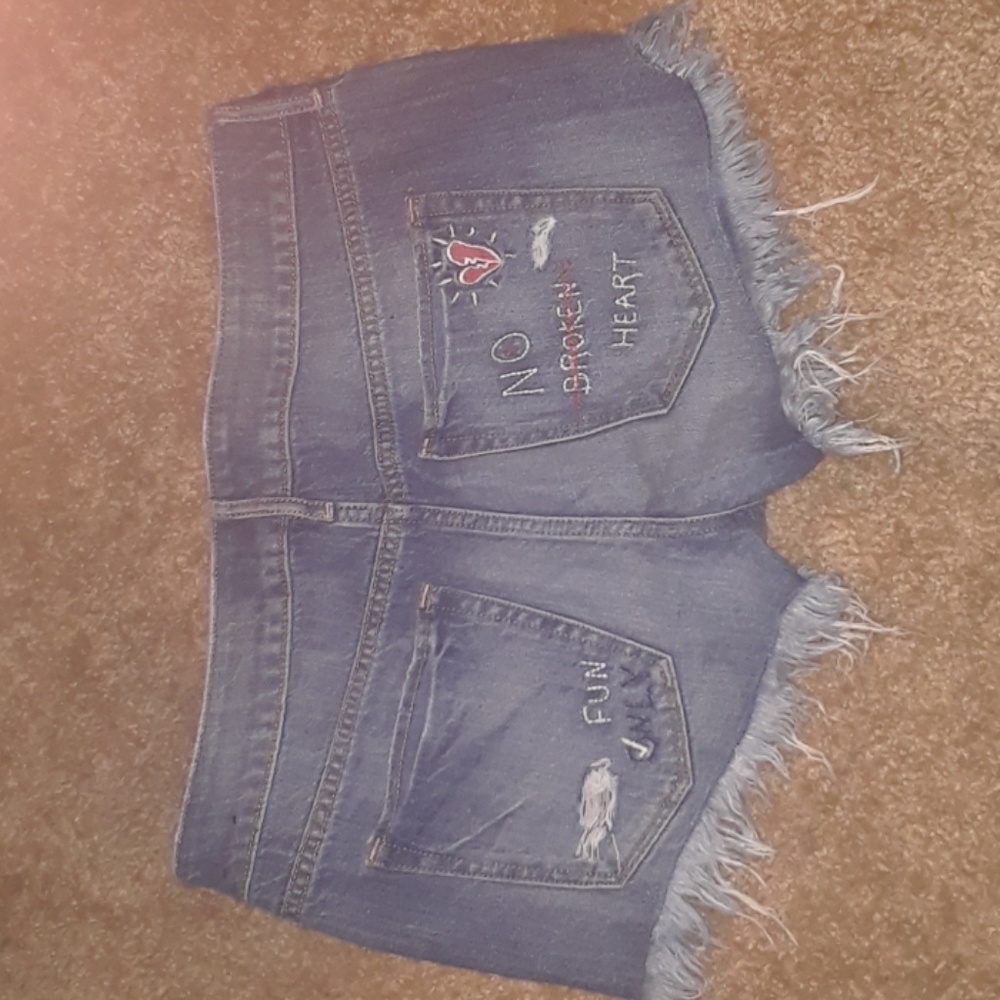 Express embroidered shorts